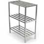 Win-Holt ALSCS-48-320 Aluminum E-Channel Shelving, 3 Shelves, 48" x 60"