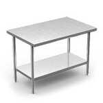 Winholt DTS Stainless Steel Knock-Down Work Table, with Undershelf