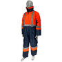 Hepworths C-S3 Hi-Vis Nylon Freezer Suit, Navy and Orange