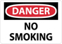 "Danger, No smoking" OSHA Sign