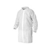 Kleenguard® A10, Lab Coat, Spun Bond Polypropylene, White, Snap, X-Large