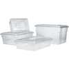 Rubbermaid FG330400CLR Clear Food Storage Container, 5 Gal, 18 x 12 x 9