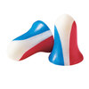 Howard Leight®, Disposable Earplug, Uncorded, Red / White / Blue, Bell, 33 dB
