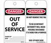 Out Of Service Accident Prevention Tag With Back Message NMC RPT146