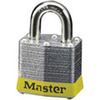 Master Lock 3YLW Yellow Bumper Laminated Steel Padlock Keyed Different