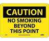 NMC C51R "Caution No Smoking Beyond This Point" Sign, 7" x 10"