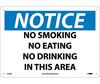 NMC N12RB Notice No Smoking No Eating No Drinking Sign
