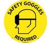 NMC WFS17 "Safety Goggles Required" Vinyl Sign, 17" Round