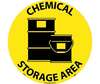 NMC WFS19 Chemical Storage Area Walk On Floor Sign, 17"