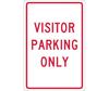 Visitor Parking Only Sign, Aluminum
