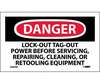 Danger Lock-Out Tag-Out Power Sign, Vinyl