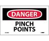 Danger Pinch Points Sign, Vinyl