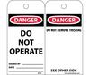 Do Not Operate Accident Prevention Tag 3" x 6" NMC RPT1A