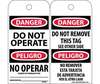 Do Not Opperate Billingual Accident Prevention Tag NMC RPT90