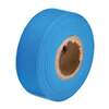 Flagging Tape, PVC, Solid Color, Fluorescent Blue, 1-3 /16 in, 150 ft