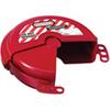 MasterLock 481 Red Rotating Gate Valve Lockout Cover Thermoplastic