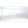 Rubbermaid FG121P23CLR 1/3 Size Cold Food Pan Cover with Peg Hole