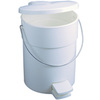 Step-On Container, 4.5 gal, White