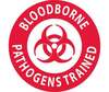 Bloodborned Pathogens Trained Hard Hat Emblem, Vinyl