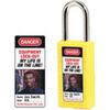 Photo Identification Label, EQUIPMENT LOCK-OUT MY LIFE IS ON THE LINE, Black/Red on White, 3-3/8 in, 1 in