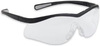 North®, Safety Glasses, Clear, Scratch-Resistant|Anti-Fog, Elasto LT, Framed, Black