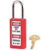 Zenex 411RED Red Thermoplastic Safety Padlock Keyed Different
