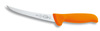 Friedr. DICK 8288215-53 Boning Knife, Semi-Flexible|Curved, Steel, Plastic, Polished, Orange, 6/BX