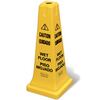 Safety Cone, 25-3/4 in, Caution Wet Floor, Multi-Lingual