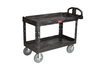 Utility Cart, Structural Foam, 500 lbs, 55 in, 33-1/4 in, 26 in