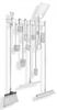 Horizon® 4050 36" Sanitation Brush Rack w/ 16 Hooks