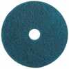 3M 5300 Heavy-Duty Cleaner Pad Abrasive Nylon Polyester Blue 20"
