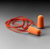3M E-A-R 1110 Disposable Earplug, Corded, Orange, Tapered, 29 dB