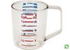 Rubbermaid FG321000CLR Bouncer Clear Poly Measuring Cup, 8 oz