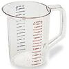 Rubbermaid FG321700CLR Bouncer Clear Poly Measuring Cup, 2 qt