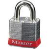 MasterLock 3KARED Safety Lockout Padlock Laminated Steel Keyed Alike