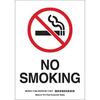 Brady® 25119 Plastic No Smoking Sign 10 x 7