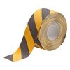 Striped Anti-Skid Tape, Black / Yellow, 60 ft, 3 in, Roll, Grit