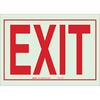 Exit Sign Glow In The Dark Self-Adhesive 7 x 10 Brady