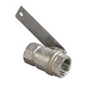 SpinTec, Ball Valve with Lever, Chrome Plated Brass