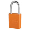 American Lock®, Safety Lockout Padlock, Aluminum, Orange, Keyed Alike