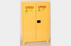 Tower Safety Cabinet, Steel, Yellow, 45 gal