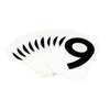 Quikalign®, Number Labels, 9, Vinyl, Adhesive Backed, Black on White