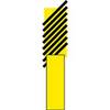 Reflective Stake Warning Black and Yellow Stripe Polymer Brady