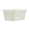 Bulk Mover Tub, 66 gal, 41-1/2 L x 29-1/2 W x 19 H in, Polyethylene, 41-1/2 in, 19 in, 29-1/2 in, White, Rust-Resistant, Corrosion-Resistant