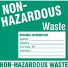 Non-Hazardous Waste Label, Paper