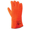 SHOWA 75-10 Orange General Purpose Gloves Chemical Resistant PVC/Cotton