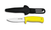 Basics®, Net Knife, 4 in, 3-3/4 in, High Carbon Steel, Polypropylene, 7-3/4 in, Slip-Resistant, Yellow, 6 per Box, Stain-Free Blade