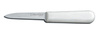 Sani-Safe®, Paring Knife, Straight, 3-1/4 in, High Carbon Steel, Polypropylene, 4 in, 7-1/4 in, Slip-Resistant, White, Honed, 12 per Carton, Stain-Free Blade, Textured Handle
