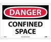 NMC D487RB "Danger Confined Space" Plastic Sign