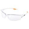 MCR LW210 Law® 2 Safety Glasses Clear Lens Orange Temple Inserts